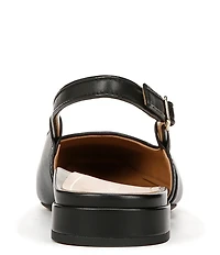 Vionic Petaluma Leather Slingback Cap Toe Flats