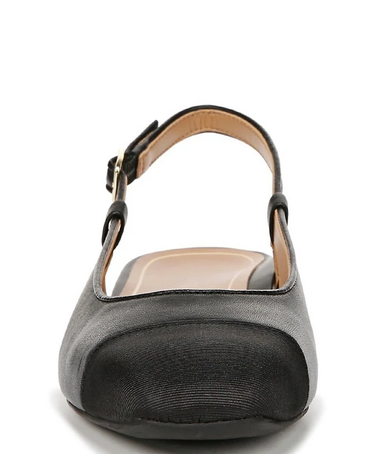 Vionic Petaluma Leather Slingback Cap Toe Flats