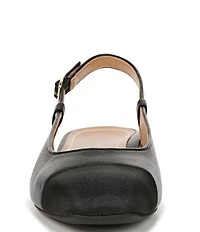 Vionic Petaluma Leather Slingback Cap Toe Flats