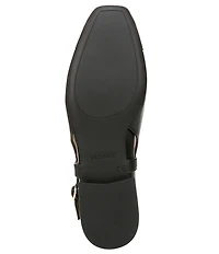 Vionic Petaluma Leather Slingback Cap Toe Flats
