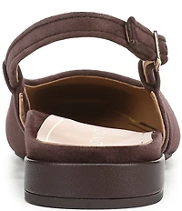 Vionic Petaluma Suede Slingback Cap Toe Flats