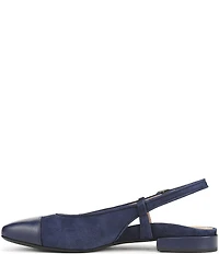 Vionic Petaluma Suede Slingback Cap Toe Flats
