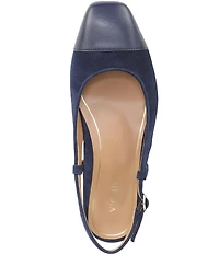 Vionic Petaluma Suede Slingback Cap Toe Flats