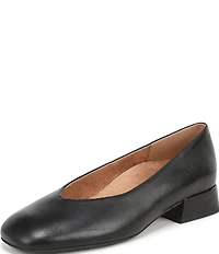 Vionic Petra Leather Low Heel Pumps