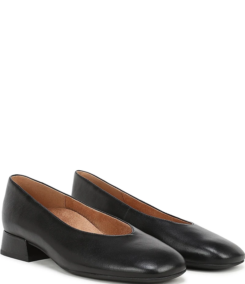 Vionic Petra Leather Low Heel Pumps
