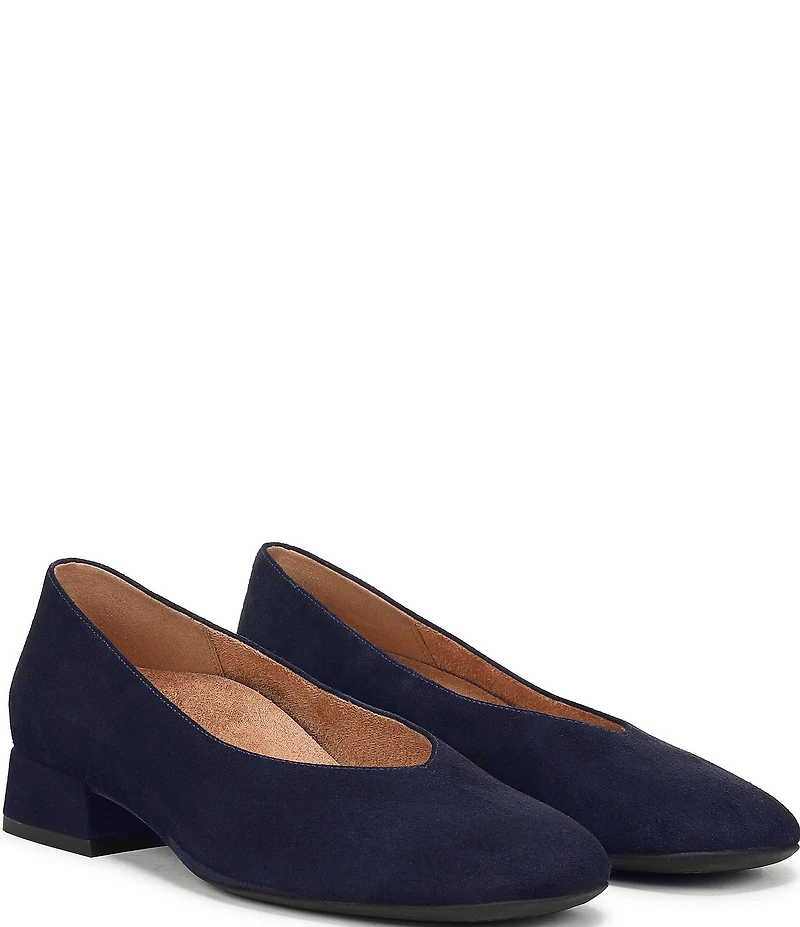 Vionic Petra Suede Low Heel Pumps