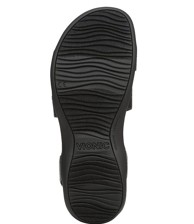 Vionic Raina Leather Strappy Sandals
