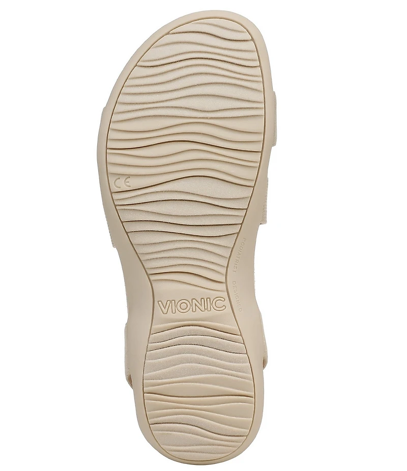 Vionic Raina Leather Strappy Sandals