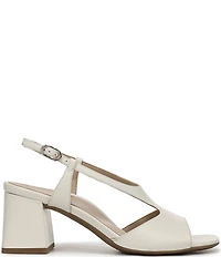 Vionic Raquel Leather Block Heel Dress Sandals