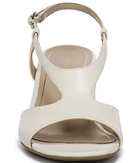 Vionic Raquel Leather Block Heel Dress Sandals