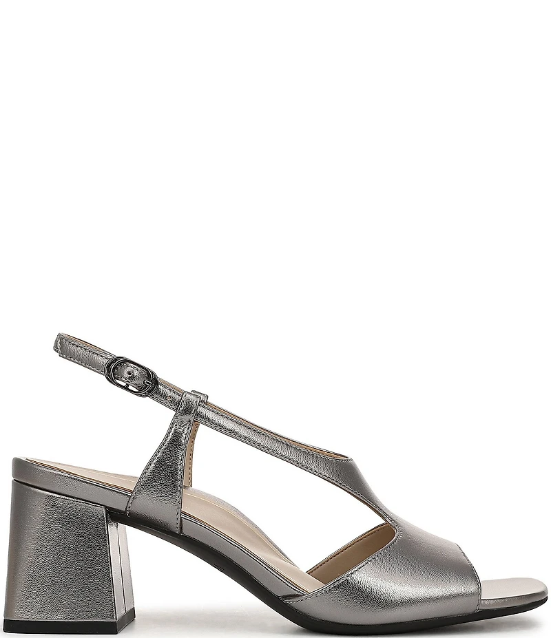Vionic Raquel Leather Block Heel Dress Sandals