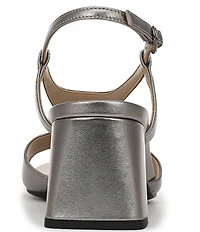 Vionic Raquel Leather Block Heel Dress Sandals
