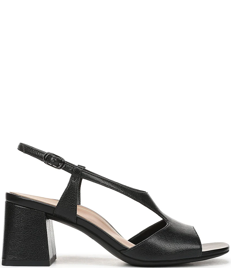 Vionic Raquel Leather Block Heel Dress Sandals