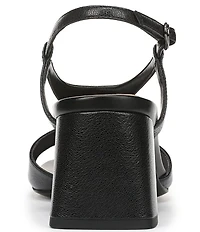 Vionic Raquel Leather Block Heel Dress Sandals
