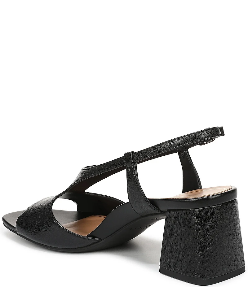 Vionic Raquel Leather Block Heel Dress Sandals