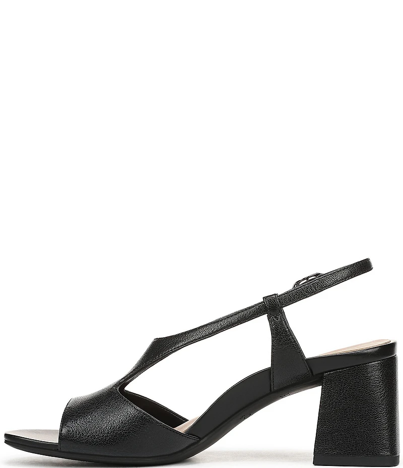 Vionic Raquel Leather Block Heel Dress Sandals