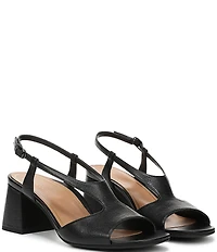 Vionic Raquel Leather Block Heel Dress Sandals