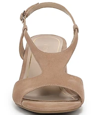 Vionic Raquel Suede Block Heel Dress Sandals