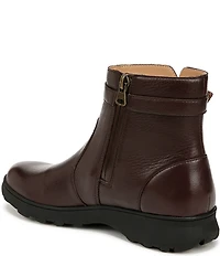 Vionic Redding Leather Buckle Ankle Booties