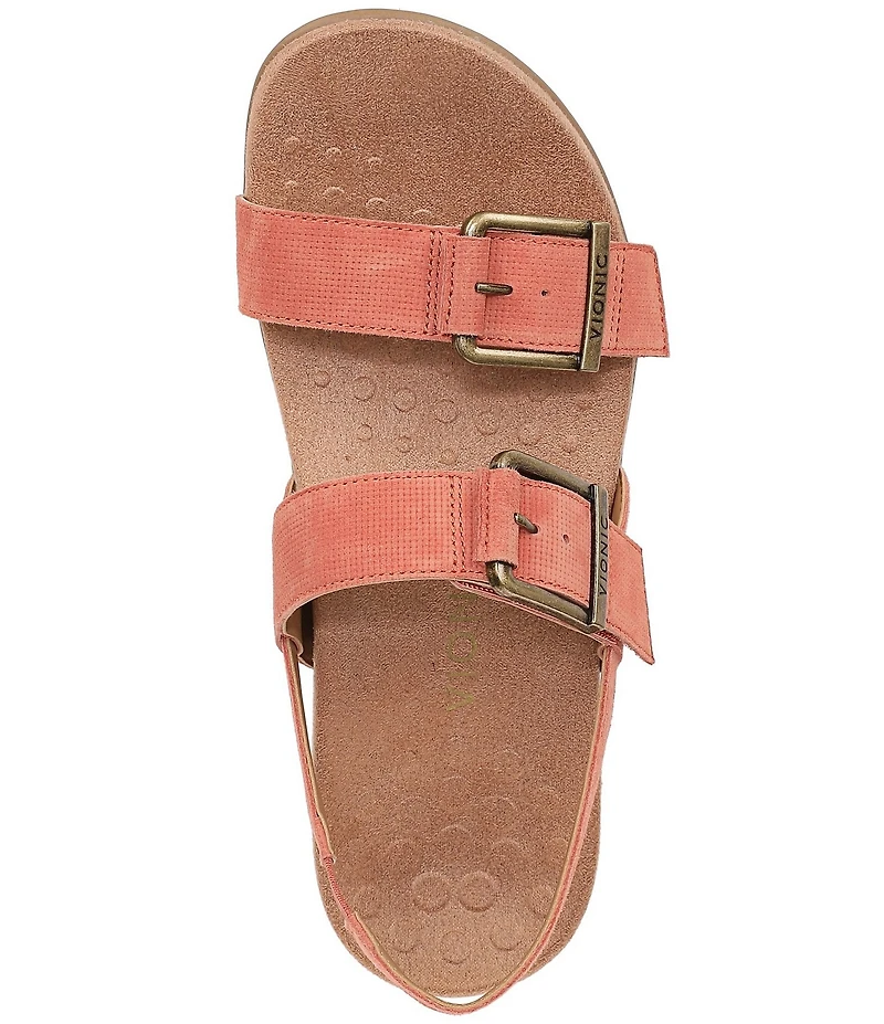 Vionic Reese Suede Hook-and-Loop Sandals