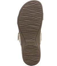 Vionic Reese Textured Buckle Hardware Banded Slingback Sandals