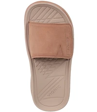 Vionic Rejuvenate Suede Recovery Platform Arch Support Slide Sandals