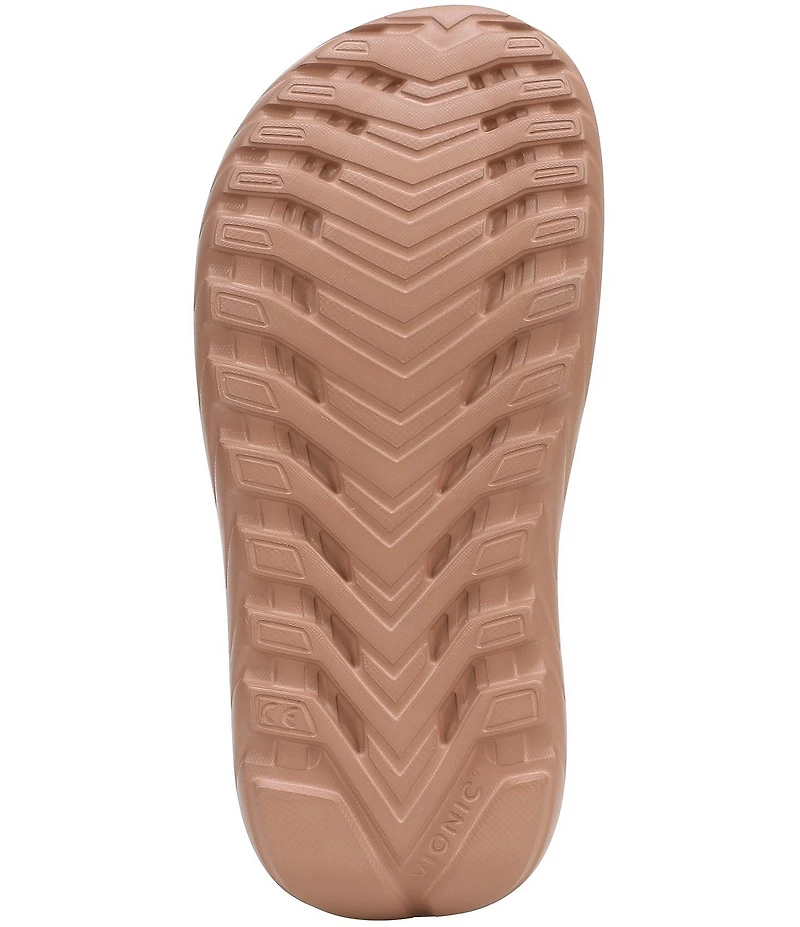 Vionic Rejuvenate Suede Recovery Platform Arch Support Slide Sandals