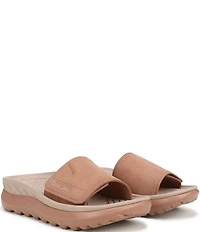 Vionic Rejuvenate Suede Recovery Platform Arch Support Slide Sandals