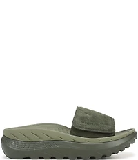 Vionic Rejuvenate Suede Recovery Platform Arch Support Slide Sandals