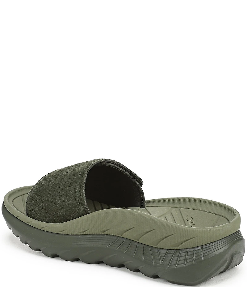 Vionic Rejuvenate Suede Recovery Platform Arch Support Slide Sandals