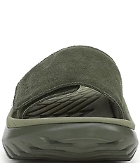 Vionic Rejuvenate Suede Recovery Platform Arch Support Slide Sandals