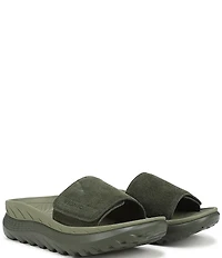 Vionic Rejuvenate Suede Recovery Platform Arch Support Slide Sandals