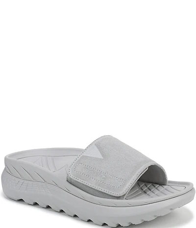 Vionic Rejuvenate Suede Recovery Platform Arch Support Slide Sandals