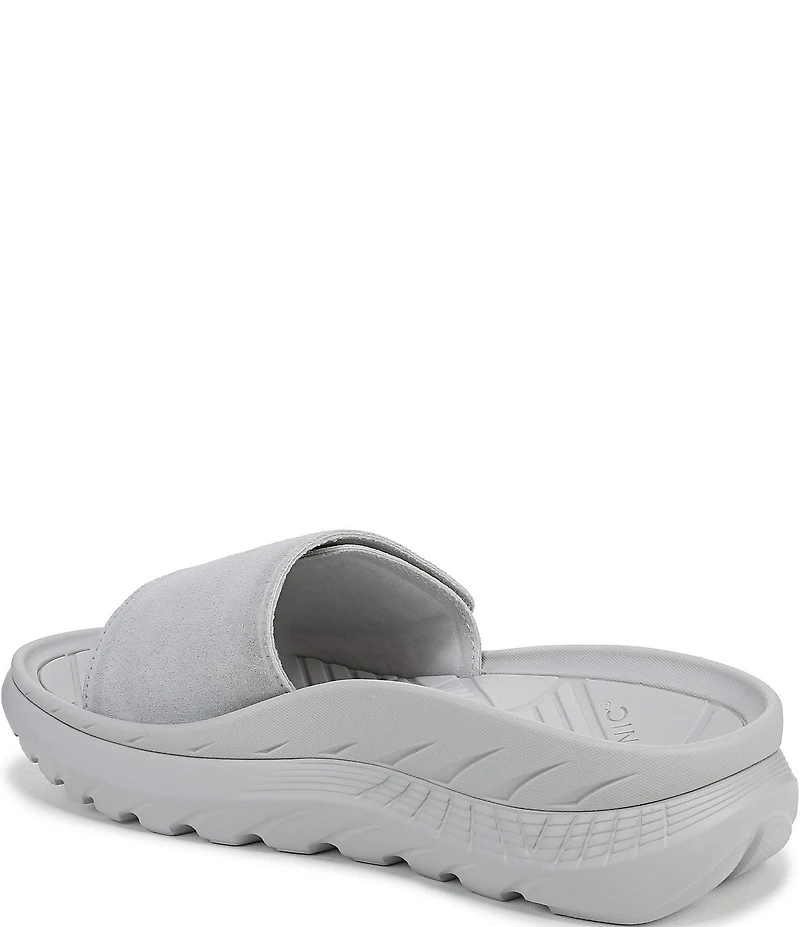 Vionic Rejuvenate Suede Recovery Platform Arch Support Slide Sandals