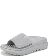 Vionic Rejuvenate Suede Recovery Platform Arch Support Slide Sandals