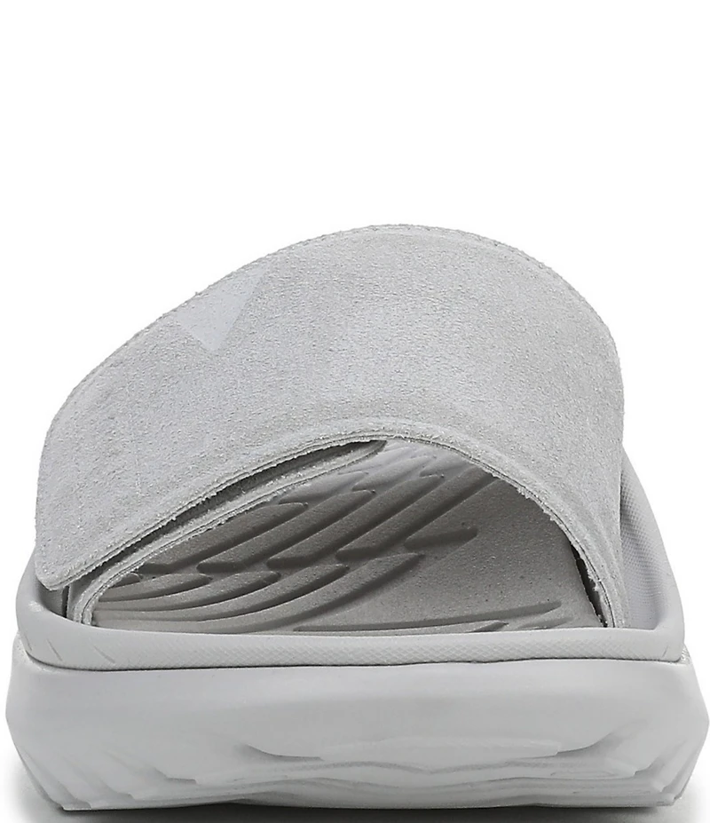 Vionic Rejuvenate Suede Recovery Platform Arch Support Slide Sandals