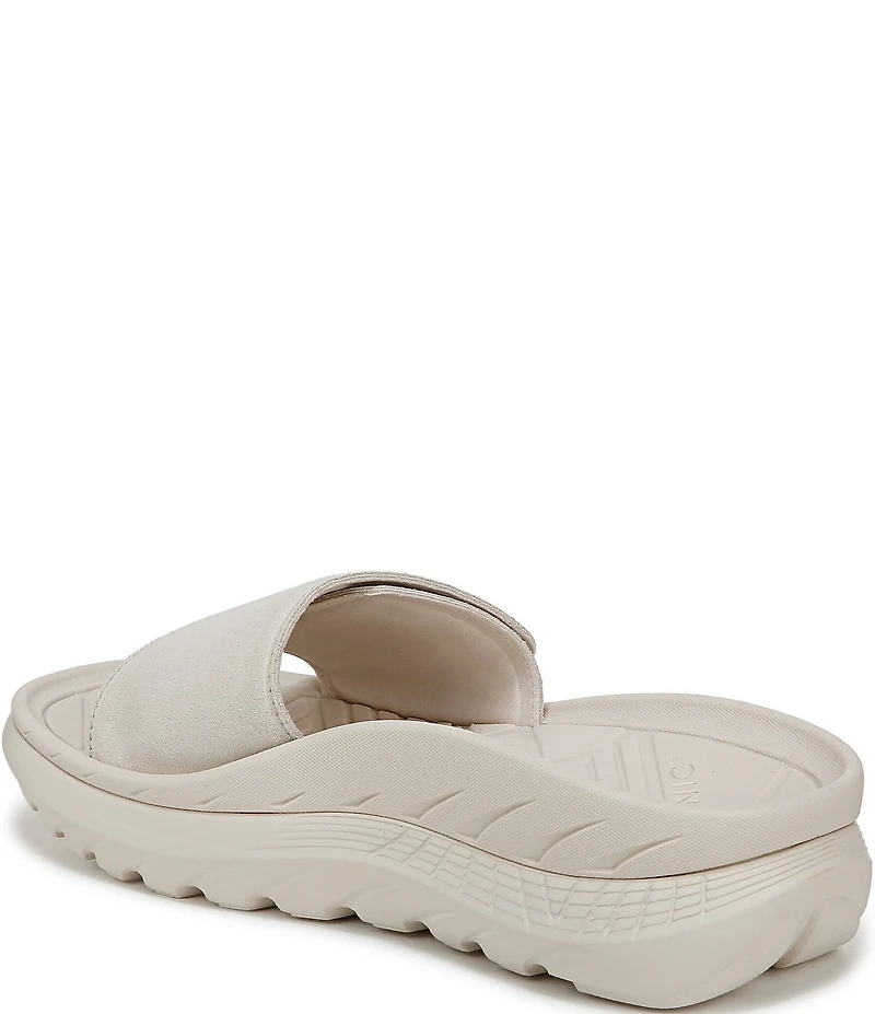 Vionic Rejuvenate Suede Recovery Platform Arch Support Slide Sandals