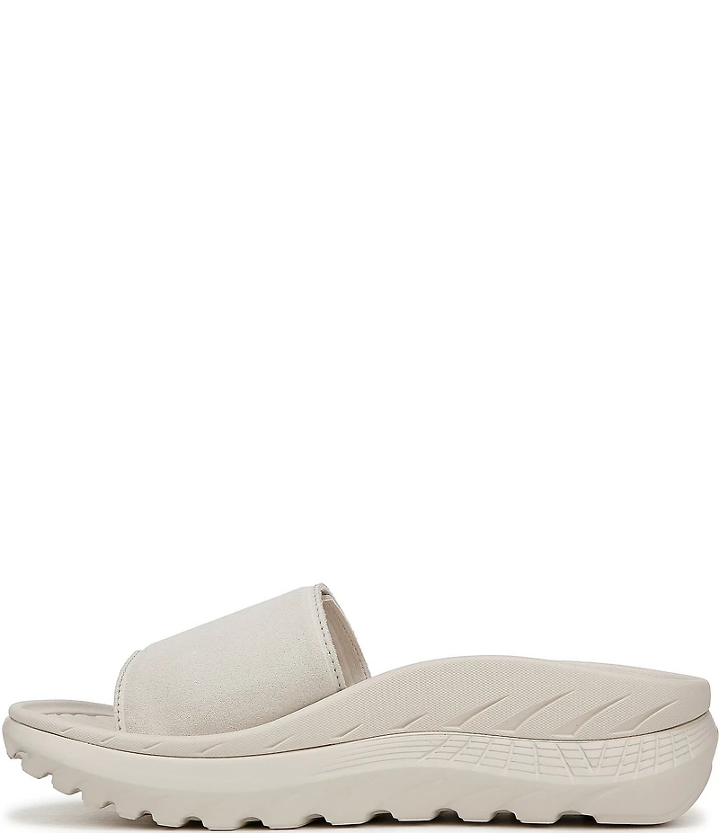 Vionic Rejuvenate Suede Recovery Platform Arch Support Slide Sandals