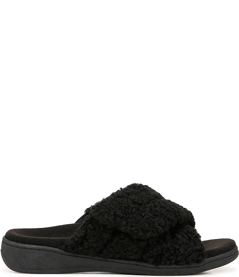 Vionic Relax Faux Shearling Slide Slippers
