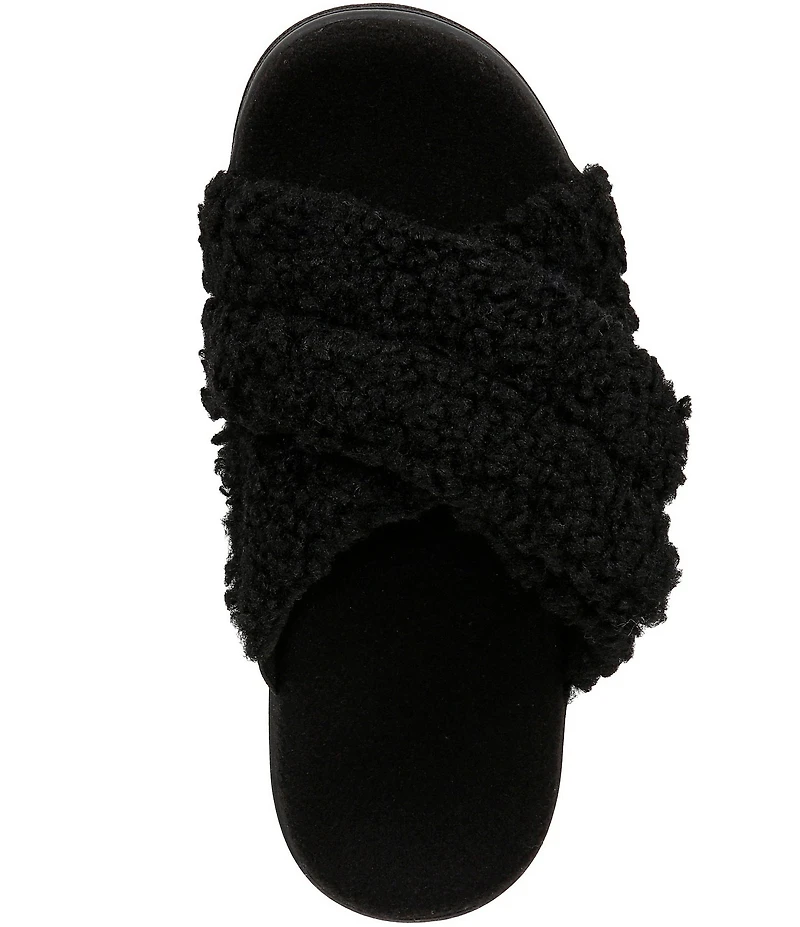 Vionic Relax Faux Shearling Slide Slippers