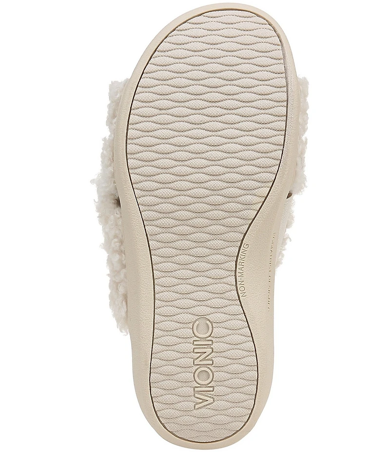Vionic Relax Faux Shearling Slide Slippers