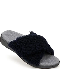 Vionic Relax Faux Shearling Slide Slippers