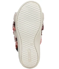 Vionic Relax II Floral Print Faux Shearling Slippers