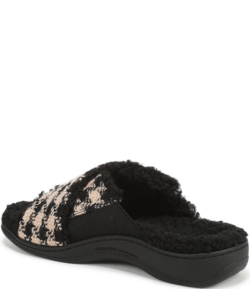 Vionic Relax II Houndstooth Slide Slippers