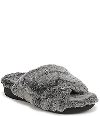 Vionic Relax II Tipped Faux Fur Slippers