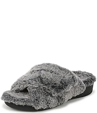 Vionic Relax II Tipped Faux Fur Slippers