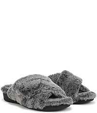 Vionic Relax II Tipped Faux Fur Slippers