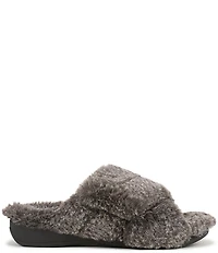 Vionic Relax II Tipped Faux Fur Slippers