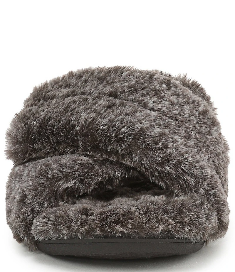 Vionic Relax II Tipped Faux Fur Slippers