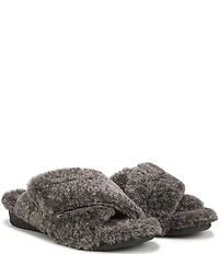 Vionic Relax II Tipped Faux Fur Slippers